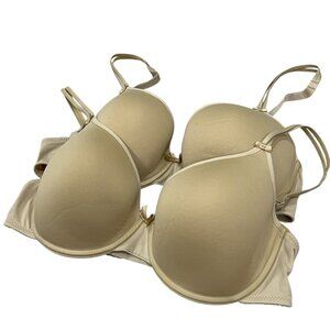 Chantelle Womens Padded Underwire Bras Set Of 2 Beige Size 32D
